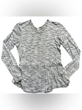 Wilfred Gray Space-Dye Long Sleeve Tee